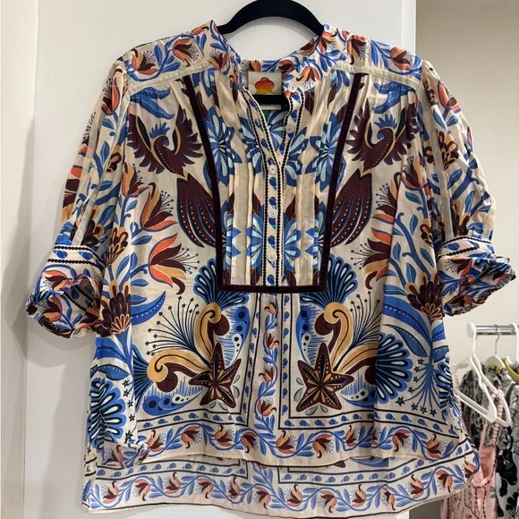 Farm Rio: Sand Nature Land Blouse